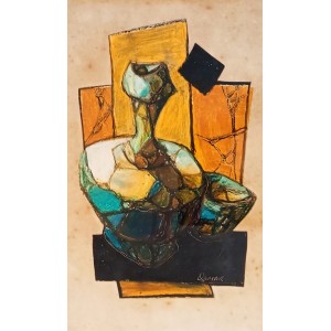 Qamar, 8 x 13 Inch, Mixed Media On Paper, AC-QMR-002 Qamar, 8 x 13 Inch, Mixed Media On Paper, AC-QMR-002